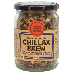 Mindful Foods Chillax Brew - Organic Herbal Tea SML (30g)