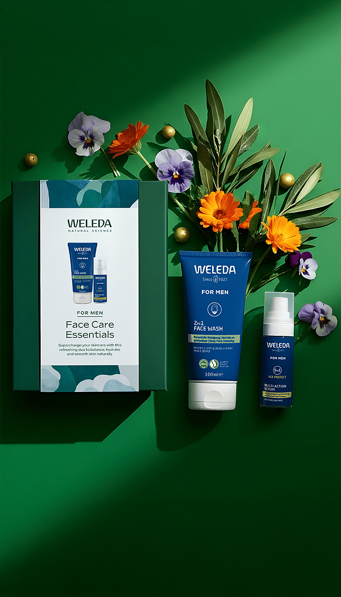 WELEDA FOR MEN FACE CARE ESSENTIALS GIFT PACK
