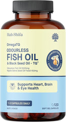 Hab Shifa OmegaTQ Black Seed & Odourless Fish Oil 120C