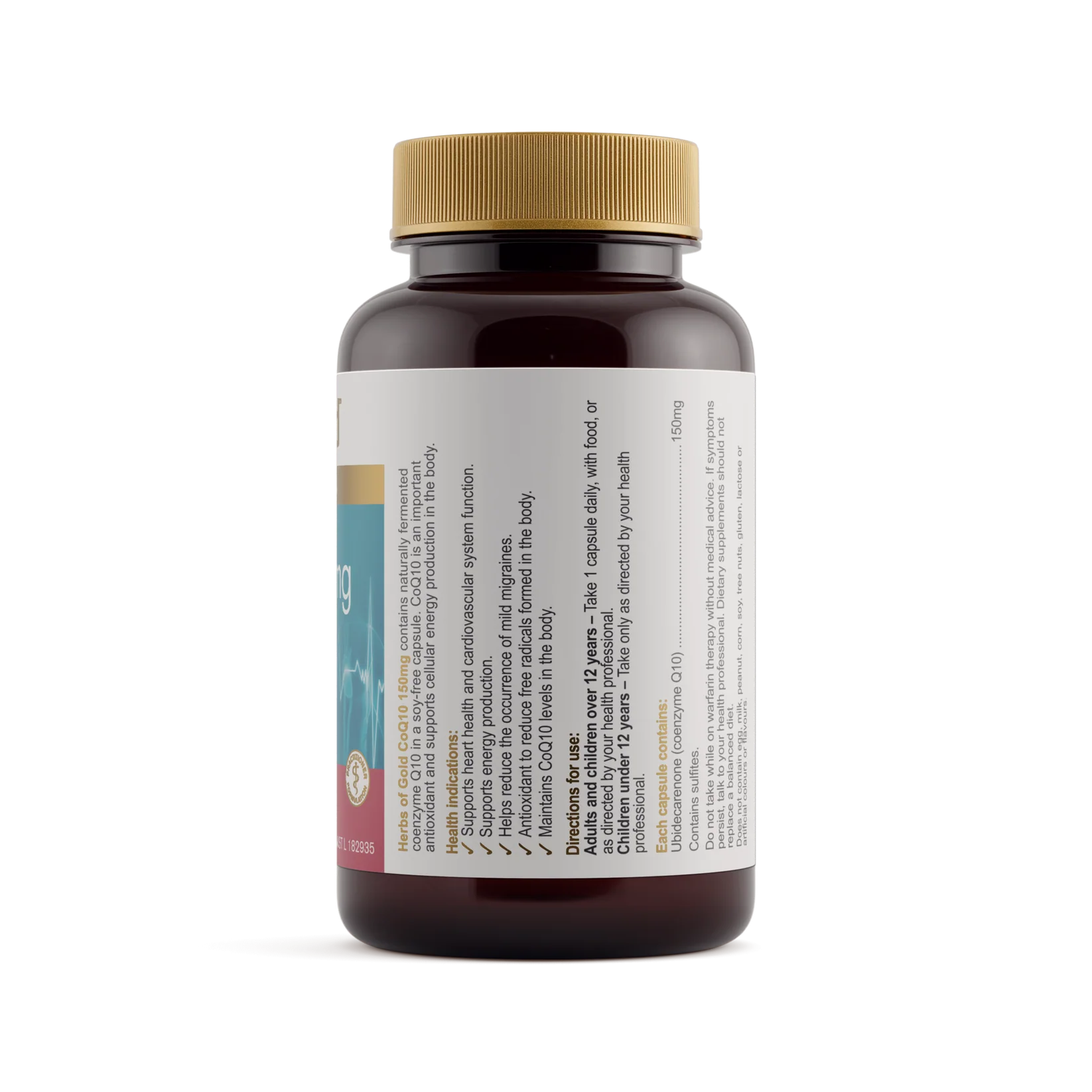 Herbs of Gold CoQ10 150mg 60c