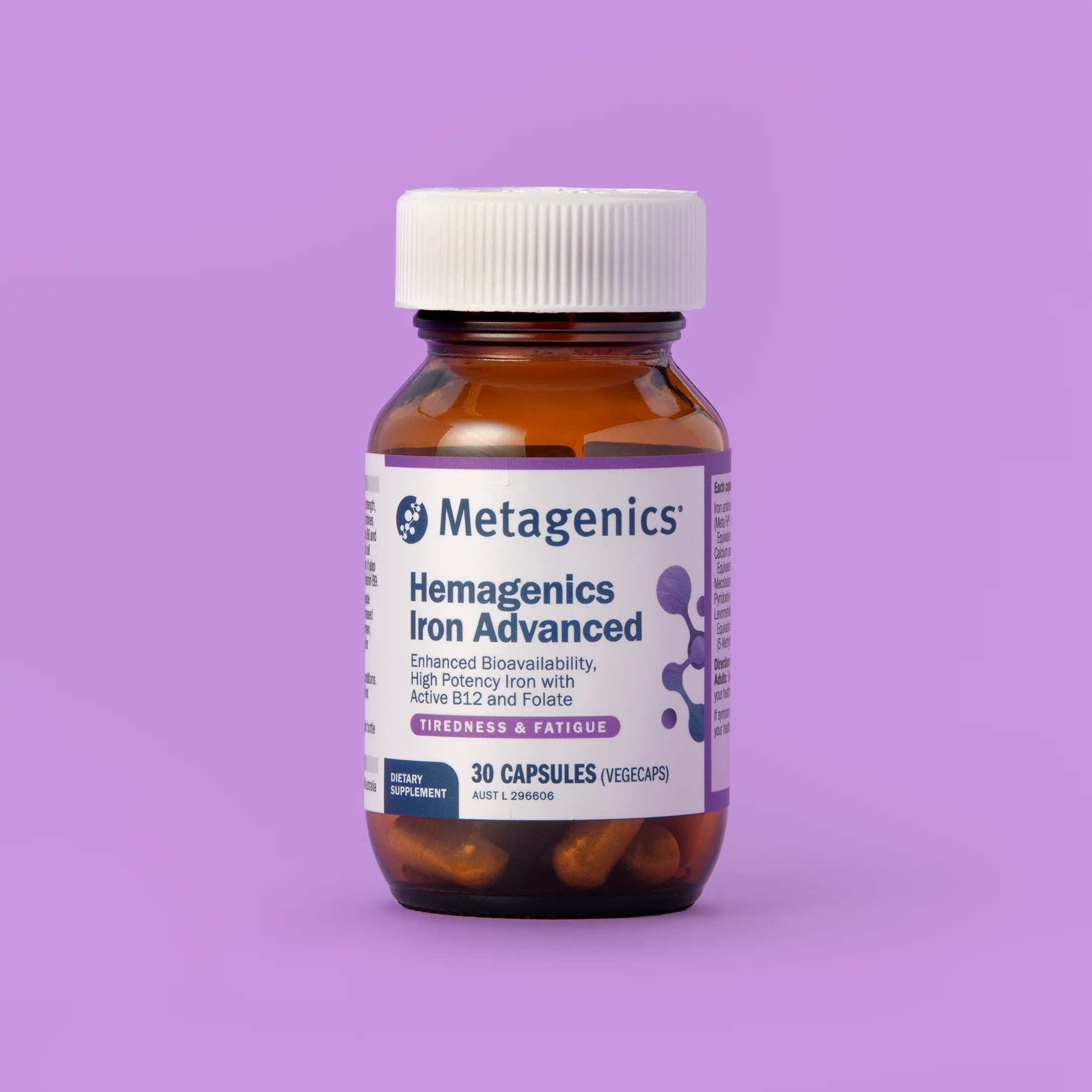 Metagenics Hemagenics Iron Advanced 30 Capsules