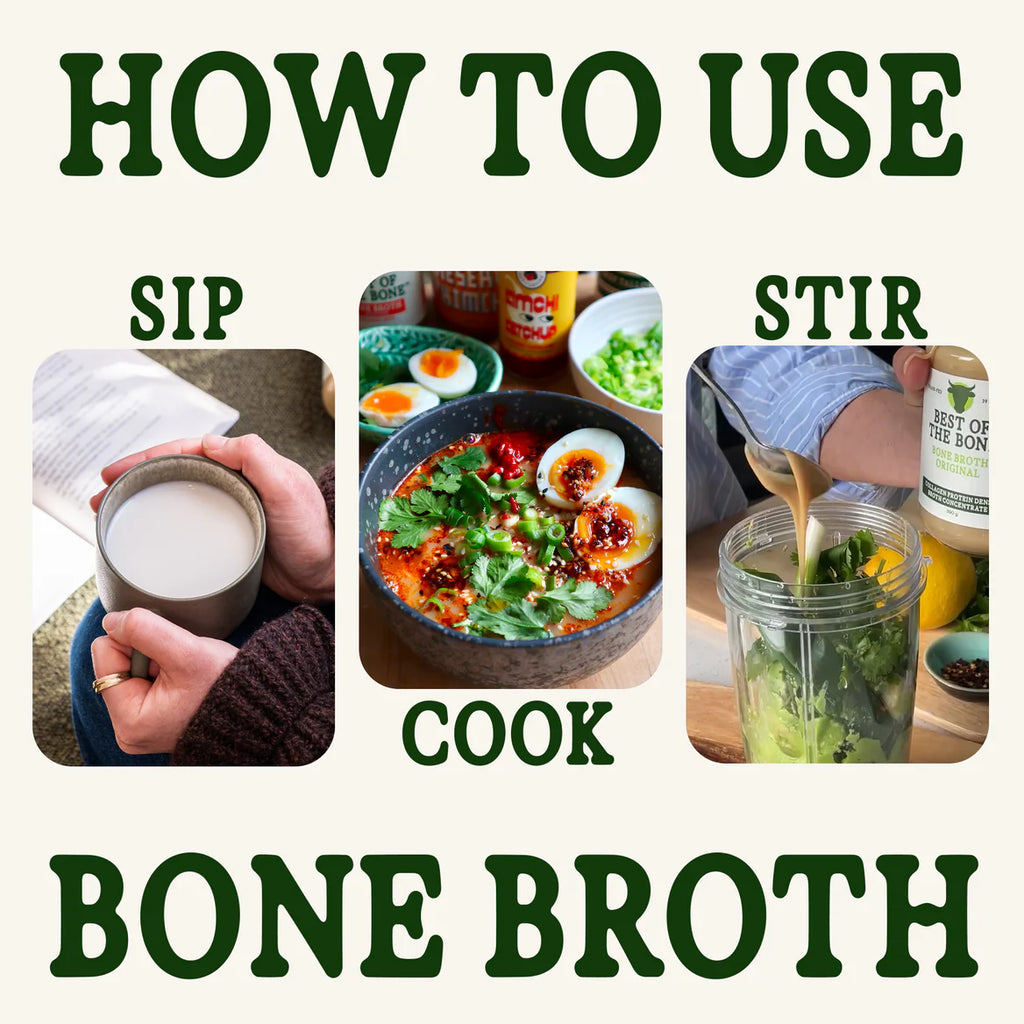 Best of the Bone Bone Broth Beef Concentrate Organic Italian Herbs & Garlic 390g