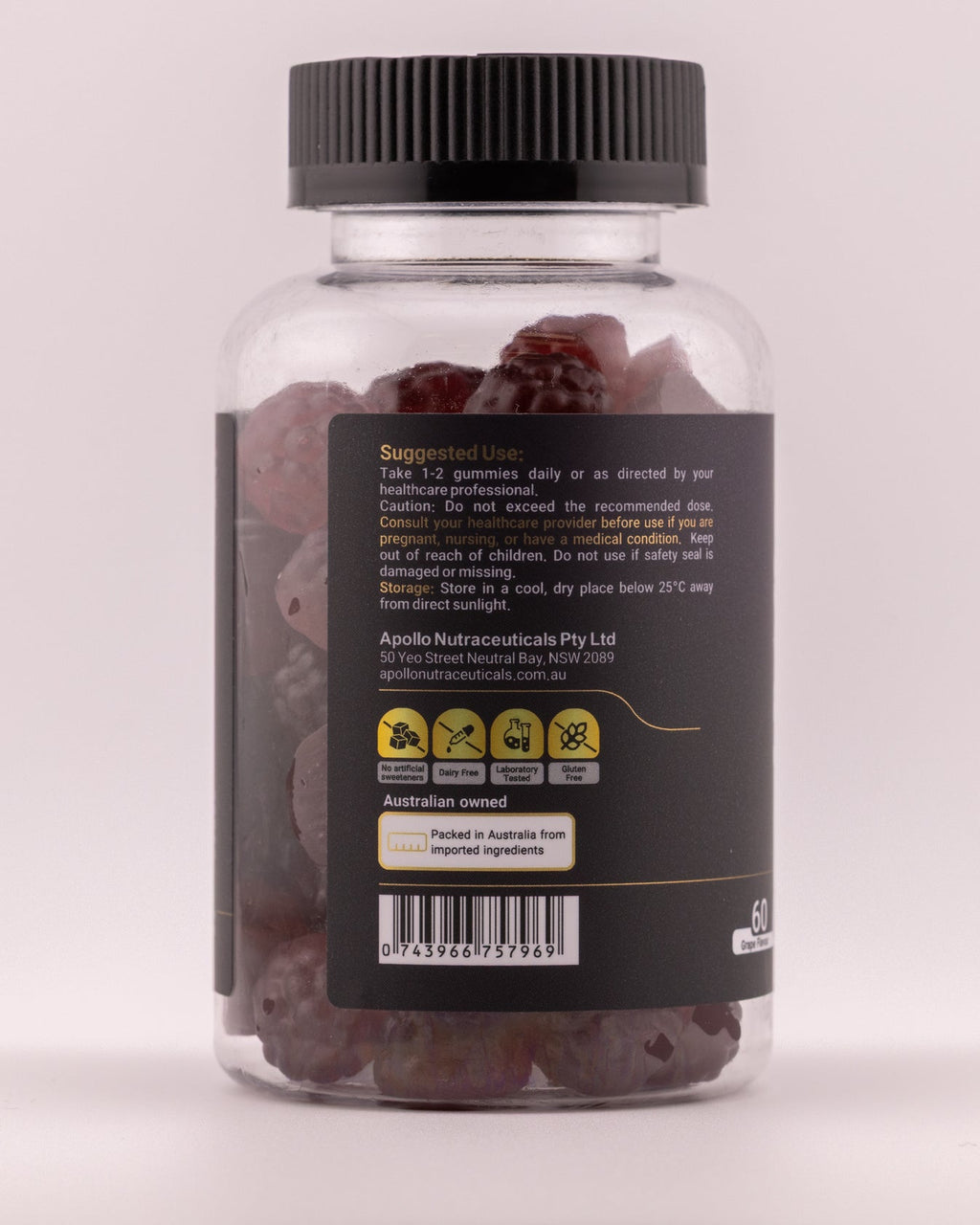Apollo Mixed Mushroom Gummies 60 p/jar RRP

$69.95