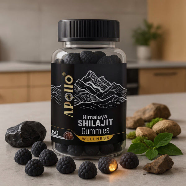 Apollo Himalayan Shilajit Gummies 60 p/jar RRP
