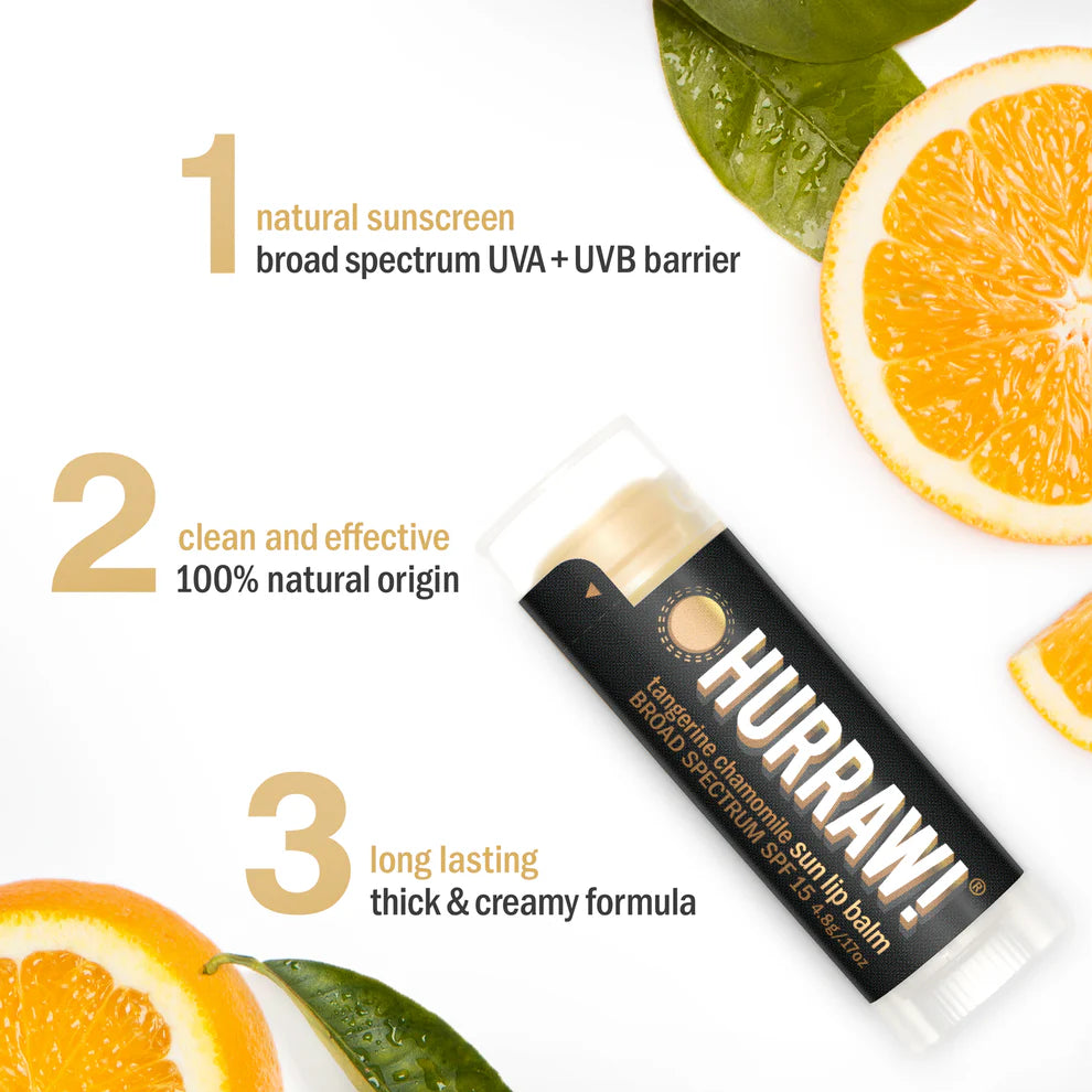 Hurraw Tangerine Chamomile Lip Balm