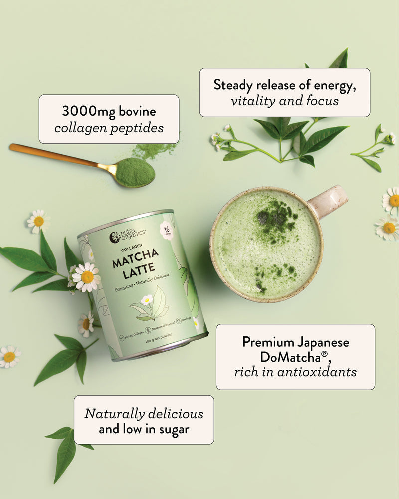 Nutra Organics Collagen Matcha Latte 100g