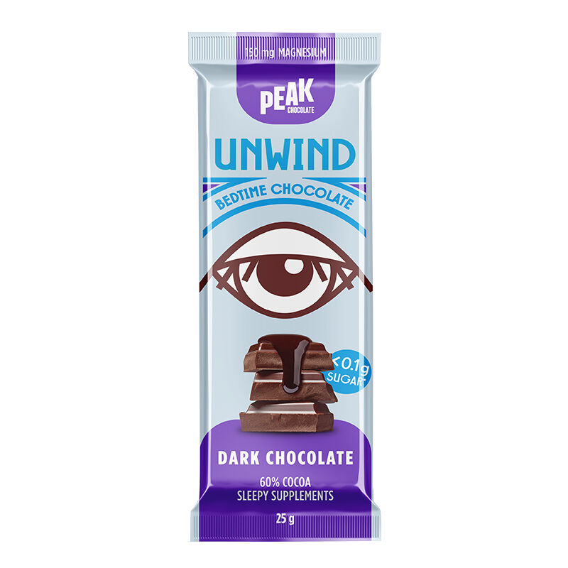 Peak Unwind Chocolate Bar - Dark Chocolate 25g