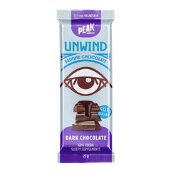 Peak Unwind Chocolate Bar - Dark Chocolate 25g