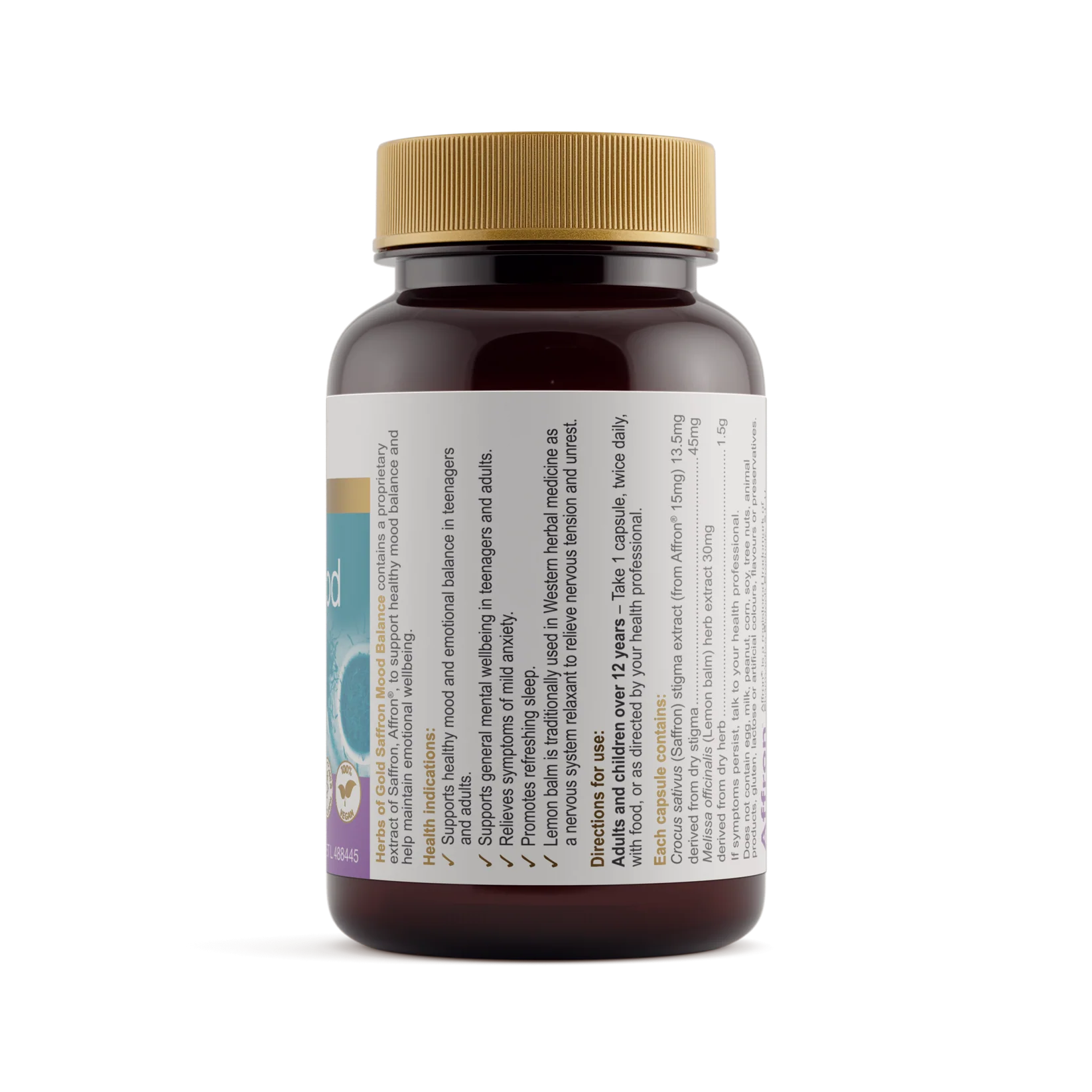 Herbs of Gold Saffron Mood Balance 60c