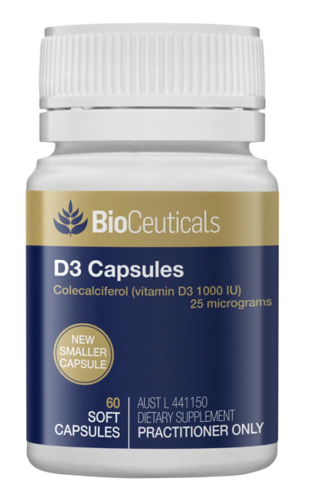 BioCeuticals D3 Capsules 240c - Front