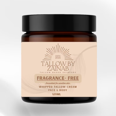 Tallow By Zainab Fragrance Free Whipped Tallow Cream - 50ml