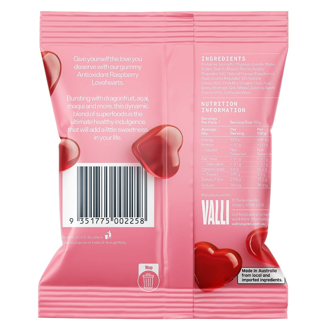 Valli Sweets Antioxidants heart