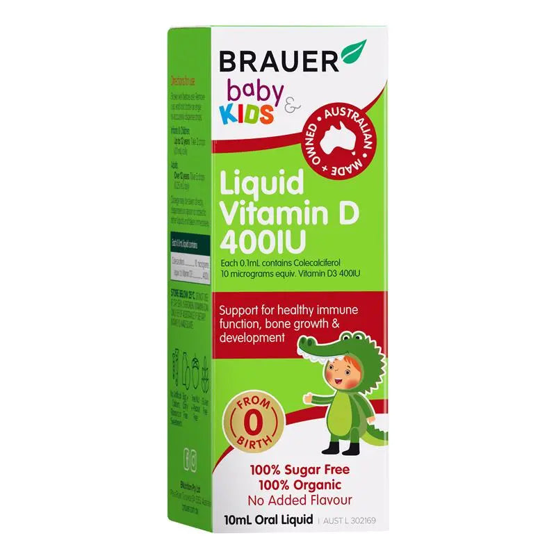 Brauer Baby & Kids Liquid Vitamin D 400IU - 10 mL
