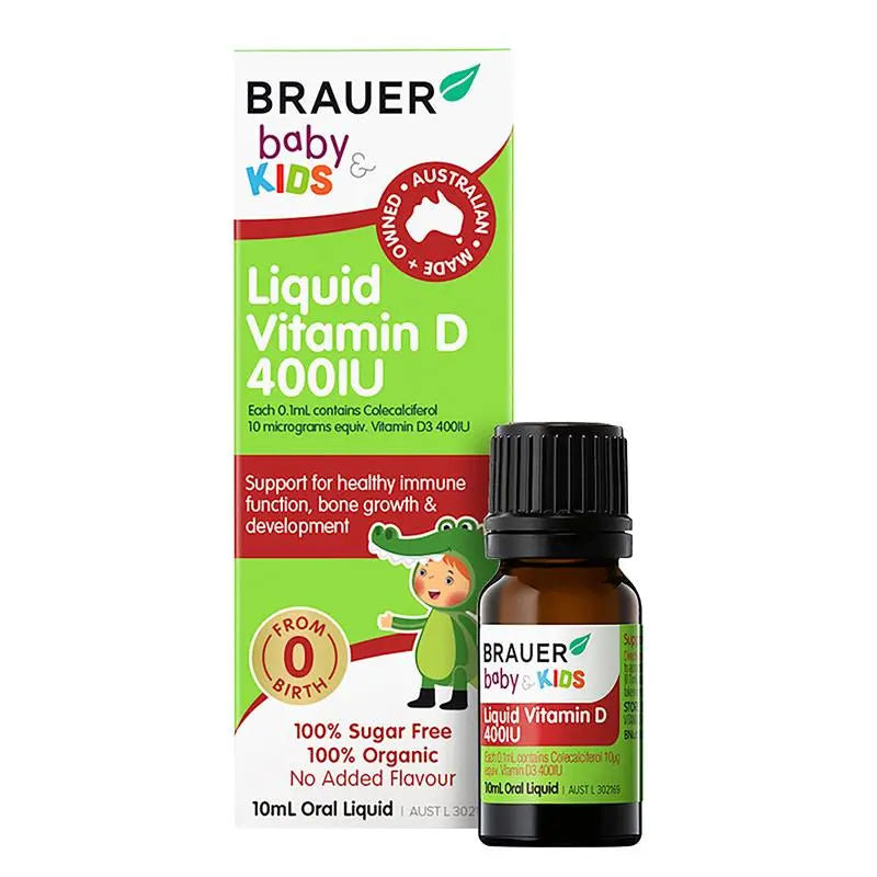 Brauer Baby & Kids Liquid Vitamin D 400IU - 10 mL