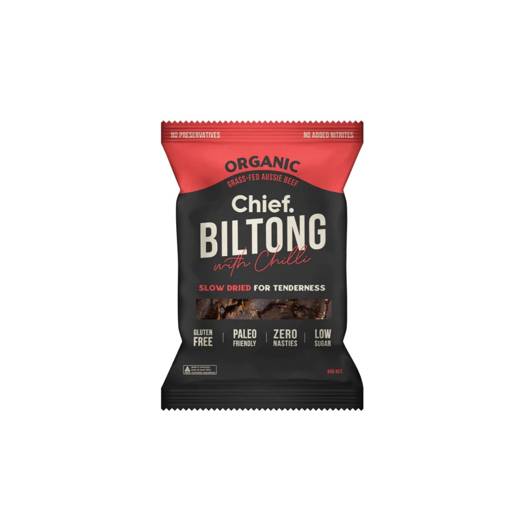 Chief Grass Fed Biltong - Beef & Chilli 30g