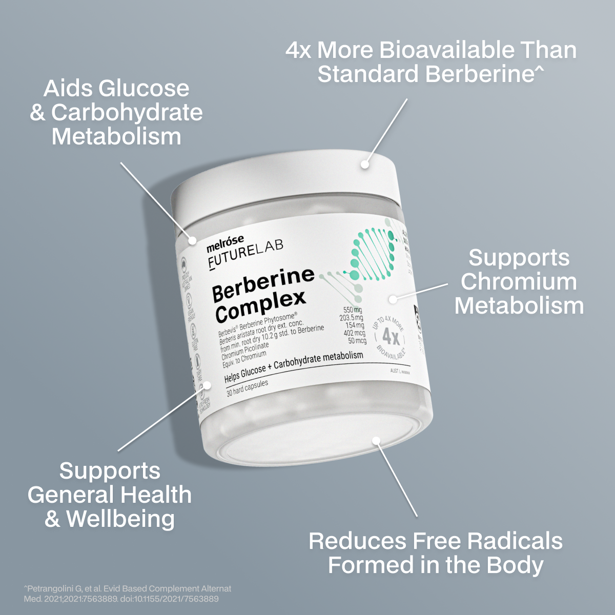 Melrose FutureLab Berberine Complex - 30 capsules